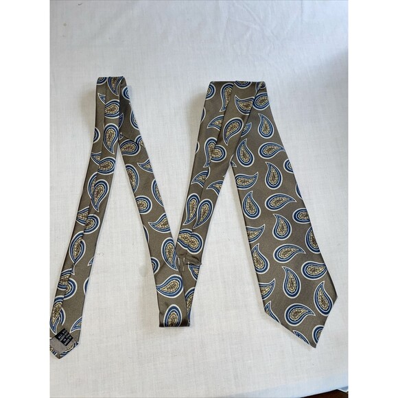 Christian Dior Dress Ties (4) Men’s Sz 54-56” Multicolor Floral & Paisley Silk - Picture 3 of 12